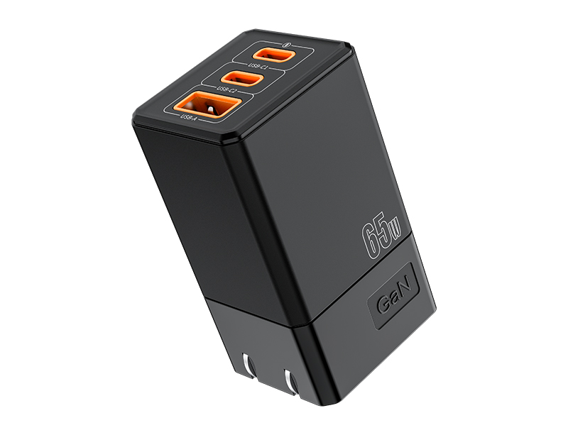 VPX U65 · GaN PD 65W Dual USB-C + USB-A Charger