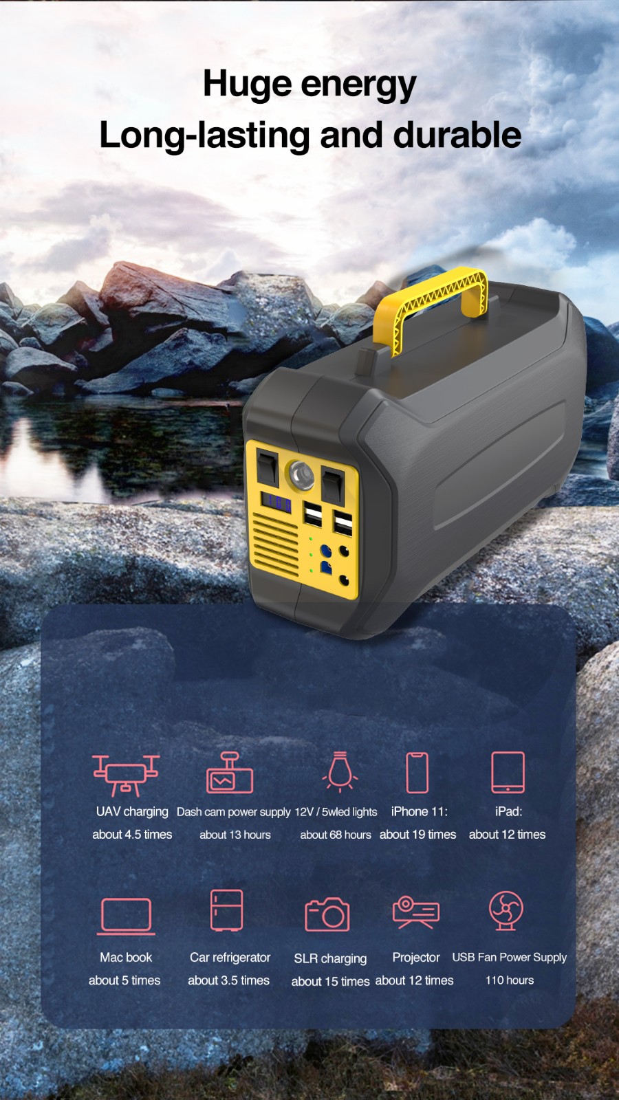 VPX CN301 · 82000mah portable energy storage power station