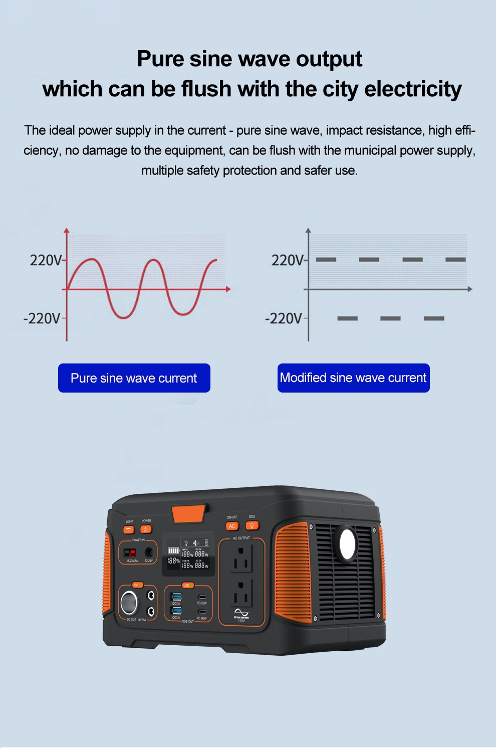 VPX J300 · 14.8V/20.8Ah Portable Power Station