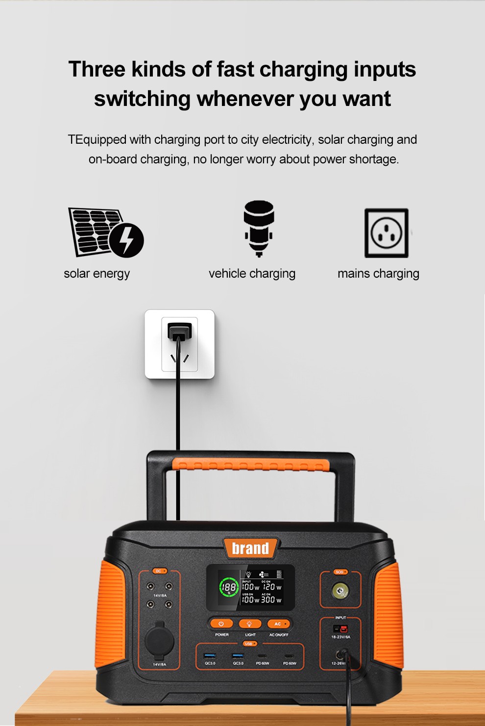 VPX J650 · 22.2V/28.6Ah Portable Power Station