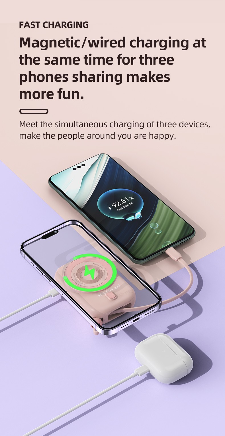 VPX HW32 · Magnetic Wireless  Charging Power Bank