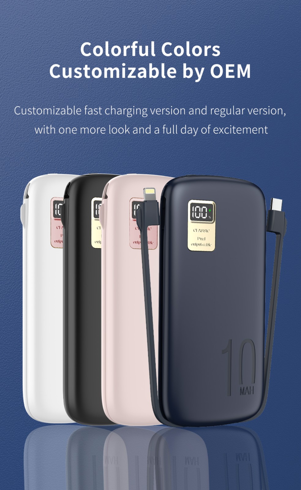 VPX HW29 · Built-in cable Fast Charging Power Bank